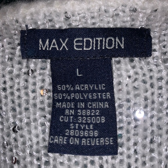 Sequin open knit sweater - Picture 2 of 2